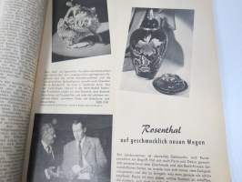 Übersee-Post - Deutschen Industriemesse Hannover 1952 -luettelojulkaisu -paljon kuluttajatuotteita mm. leluja, radioita, koriste-esineitä ym. hyvin kuvitettu
