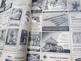 Übersee-Post - Deutschen Industriemesse Hannover 1952 -luettelojulkaisu -paljon kuluttajatuotteita mm. leluja, radioita, koriste-esineitä ym. hyvin kuvitettu