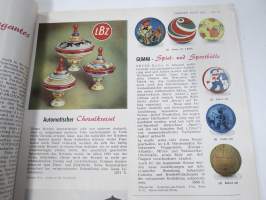 Übersee-Post - Deutschen Industriemesse Hannover 1952 -luettelojulkaisu -paljon kuluttajatuotteita mm. leluja, radioita, koriste-esineitä ym. hyvin kuvitettu