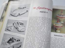 Übersee-Post - Deutschen Industriemesse Hannover 1952 -luettelojulkaisu -paljon kuluttajatuotteita mm. leluja, radioita, koriste-esineitä ym. hyvin kuvitettu