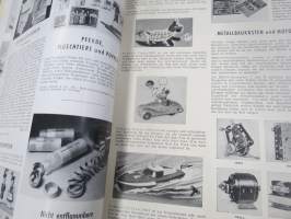 Übersee-Post - Deutschen Industriemesse Hannover 1952 -luettelojulkaisu -paljon kuluttajatuotteita mm. leluja, radioita, koriste-esineitä ym. hyvin kuvitettu