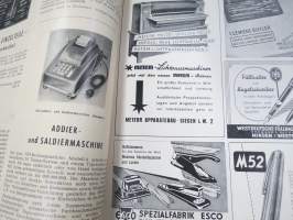 Übersee-Post - Deutschen Industriemesse Hannover 1952 -luettelojulkaisu -paljon kuluttajatuotteita mm. leluja, radioita, koriste-esineitä ym. hyvin kuvitettu