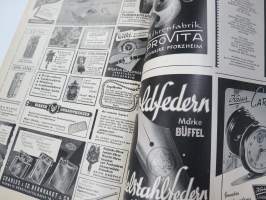 Übersee-Post - Deutschen Industriemesse Hannover 1952 -luettelojulkaisu -paljon kuluttajatuotteita mm. leluja, radioita, koriste-esineitä ym. hyvin kuvitettu