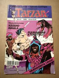 Tarzan 1988 nr 6 Käärmejumala -sarjakuvalehti