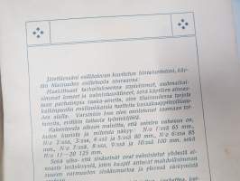 Tampereen kassakaappitehdas - Kaarlo Granath - Hintaluettelo kassakapeista 1909