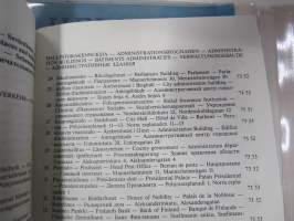 Helsinki - Helsingfors 1987 opaskartta + erillinen hakemisto / guidekarta / tourist map / plan de villa / stadtplan / plan goroda 1:20 000
