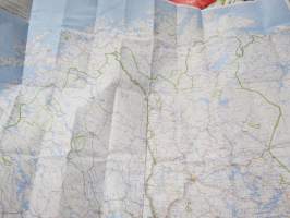 Autoilijan tiekartta / bilistens vägkarta / Motoring road map / Auto-Strassenkarte 1981 : 800 000 - Suomi ja Pohjois-Kalotti - Finland och Nordkalotten / Finland