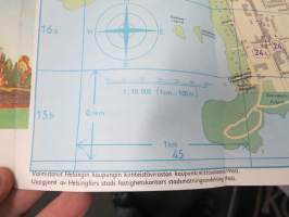 Helsinki matkailijakartta 1960 Turistkarta, Tourist map, Carte touristique, Turistenkarte -map