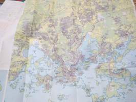 Helsinki matkailijakartta 1960 Turistkarta, Tourist map, Carte touristique, Turistenkarte -map