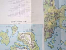 Helsinki matkailijakartta 1960 Turistkarta, Tourist map, Carte touristique, Turistenkarte -map