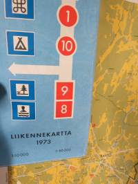 Turku liikennekartta 1973 -kartta