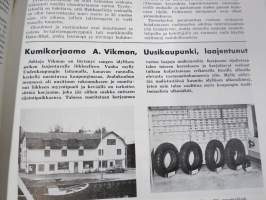 Nokian rengastiedotus 1958 nr 5, Rengasalan kehitys, Kumikorjaamo A. Vikman Uusikaupunki laajentunut, Ulkorenkaan valmistus, Rengaskorjaamon ulkonäkö, ym.