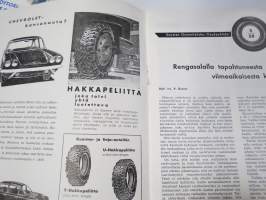 Nokian rengastiedotus 1958 nr 5, Rengasalan kehitys, Kumikorjaamo A. Vikman Uusikaupunki laajentunut, Ulkorenkaan valmistus, Rengaskorjaamon ulkonäkö, ym.