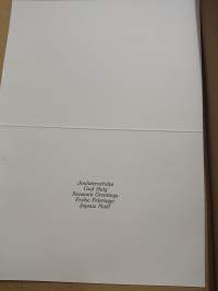 5 kpl postikortti, taittokortti - Talvinen maisema 1 - Joulutervehdys God Helg Season&#039;s Greetings Frohe Feiertage Joyeux Noël