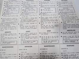 Lombardini LDA 96, 97, 100, 820 Uso - Manutenzioni / Use &amp; Maintenance - Spare Parts / Bedienung - Wartung - Erzarzteile / Emploi -käyttöohjekirja + varaosaluettelo