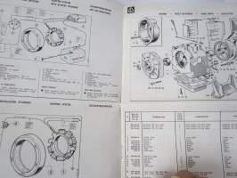 Lombardini LDA 96, 97, 100, 820 Uso - Manutenzioni / Use &amp; Maintenance - Spare Parts / Bedienung - Wartung - Erzarzteile / Emploi -käyttöohjekirja + varaosaluettelo