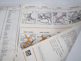 Lombardini LDA 96, 97, 100, 820 Uso - Manutenzioni / Use &amp; Maintenance - Spare Parts / Bedienung - Wartung - Erzarzteile / Emploi -käyttöohjekirja + varaosaluettelo