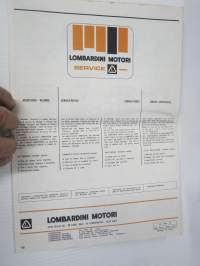Lombardini LDA 96, 97, 100, 820 Uso - Manutenzioni / Use &amp; Maintenance - Spare Parts / Bedienung - Wartung - Erzarzteile / Emploi -käyttöohjekirja + varaosaluettelo