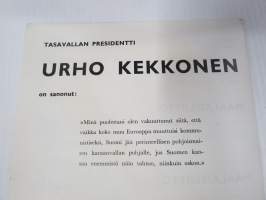 Onko sinuakin petetty? Varo vaaraa - kommunismia... Maalaisliiton vaalipropagandaa -painate