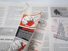 Homelite XL (Automatic Oiler)  Chain Saw owner´s operating &amp; maintenance manual -moottorisaha, käyttöohjekirja