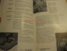 Ford Zephyr - instruction book 1956