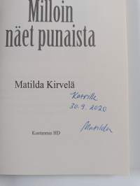Milloin näet punaista (signeerattu, tekijän omiste)