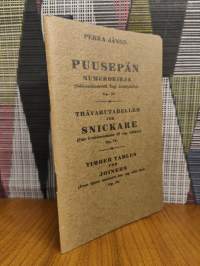 Puusepän numerokirja (Neliösenttimetreistä Engl. kuutiojaloiksi) Op. 79.