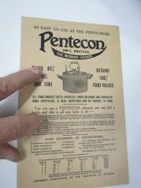 Pentecon - 100 % British - The Wonder Cooker, Pentecon Grilla, Pentecon Pentecreme Home Cream Maker -käyttöohjeita, reseptejä ja vinkkejä laitteiden käyttöön