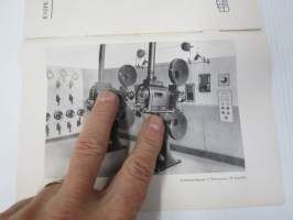 Kinoteatterikoneet (elokuvakoneet) Zeiss-Ikon / Ernemann II ja III, Hahn II, Ernemann I -esitekirjanen vuodelta 1931