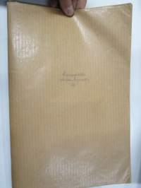 Kaavaoppivihko - jonkinoppilaitoksen käsityönopetuksen tai vastaavan &quot;työvihko&quot;, jossa iso määrä erilaisten vaatteiden kaavoja yms.