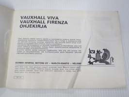 Vauxhall Viva &amp; Firenza -käyttöohjekirja
