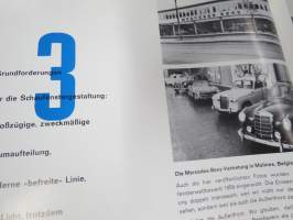 Mercedes-Benz Showroom - Einführung in die Schaufenster gestaltung -autoliikkeiden esittelytilojen järjestely, tehtaan virallinen kirjajulkaisu