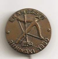 Erämessut Riihimäki 1980 neulamerkki, rintamerkki