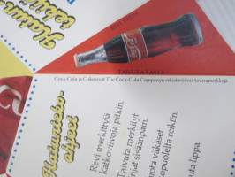 Coca-Cola / Coke Hattujuttu -hampurilaisravintolassa jaettu &quot;kylkiäinen&quot;, josta saattoi taitella hatun