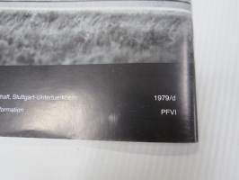 Mercedes-Benz Verkaufsinformation 1979 - Uusi S-Luokka 280 S / SE / SEL, 380 SE/SEL, 500 SE/SEL -luottamuksellinen, vain  MB-markkinointiorganisaatiossa toimiville