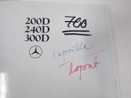 Mercedes-Benz 200 D, 240 D, 300 D 1979 -myyntiesite
