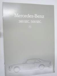 Mercedes-Benz -380 SEC, 500 SEC 1985 -myyntiesite