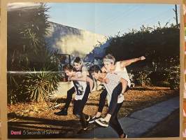 Cheek, 5 Seconds of Summer  - Demi-lehden keskiaukeama -juliste
