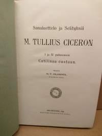 Sanaluettelo ja selityksiä M. Tullius Ciceron I ja IV puheeseen Catilinaa vastaan
