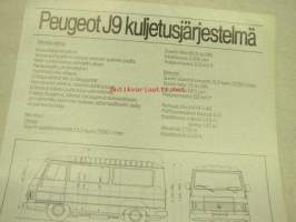 Peugeot J9 1982 -myyntiesite