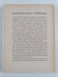 Kansan sana taiteessa