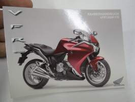 Honda VFR 1200 F/FD Fahrerhandbuch -moottoripyörä, käyttöohjekirja saksaksi