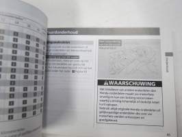 Honda VFR 1200 F/FD Gebtruikershanndleidning -moottoripyörä, käyttöohjekirja hollanniksi