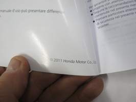 Honda NCC 50 Uso e manutenzione -skootteri, käyttöohjekirja italiaksi