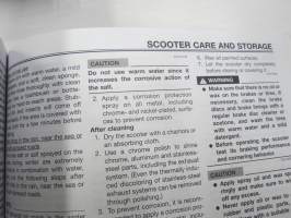 Yamaha CS50Z, CS50 JOGR Owner´s manual -skootteri, käyttöohjekirja englanniksi