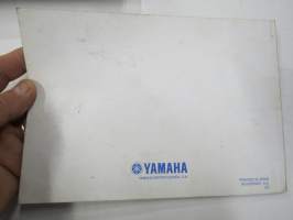 Yamaha CS50Z, CS50 JOGR Owner´s manual -skootteri, käyttöohjekirja englanniksi