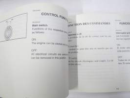 Yamaha YFM80RV Owner´s manual, Manuel du proprietaire, Manual del propietario -moottoripyörä, käyttöohjekirja englanniksi, italiaksi, espanjaksi