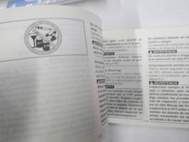 Yamaha Grizzly 125 YFM125GT Owner´s manual, Manuel du proprietaire, Manual del propietario -mönkijä, käyttöohjekirja englanniksi, italiaksi, espanjaksi