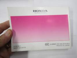 Honda NPS50 Manuel du conducteur, Fahrerhandbuch, Instruktiebok -skootteri, käyttöohjekirja ranska, saksa, hollanti