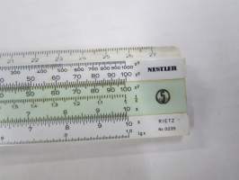 Albert Nestler - Rietz nr 0239 -laskutikku / slide ruler